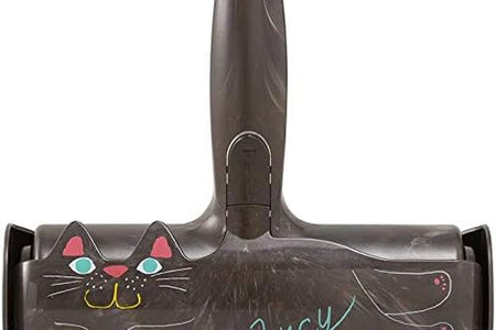 Pet Hair Remover Roller - Lint Roller for Pet Hair - Self-Cleaning Dog & Cat Hair Remover - Clean Furniture, Carpets, Bedding, Clothing and More. Grey