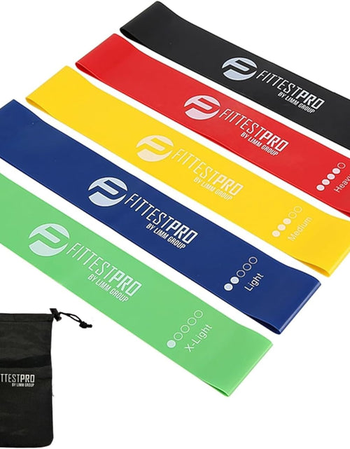 Load image into Gallery viewer, Fittest Pro by  Resistance Bands for Legs and Butt, Fabric Exercise Loop Bands Yoga, Pilates, Rehab, Fitness and Home Workout, Strength Bands for Booty
