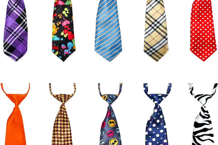 Dog Ties for Large Dogs, Pet Neck Tie, with Adjustable Collar, Bulk Bow Ties Bowties Necktie Grooming Accessories for Girl Boy Dog Valentines Holiday Birthday Wedding Cosplay Costumes