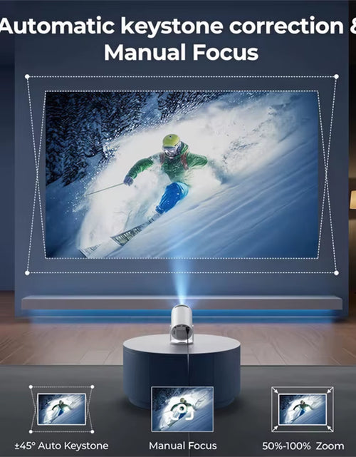 Load image into Gallery viewer, 2026 New Outdoor Portable Projector 4K Wifi 1080P 1280*720P HD Home Cinema Video Movies LED Projetor Video Game Projection
