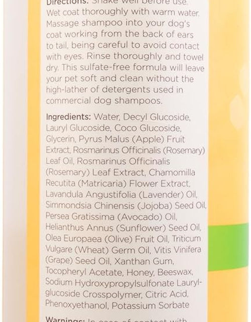Load image into Gallery viewer, Burt'S Bees for Dogs Deodorizing Dog Shampoo and Dog Deodorizing Spray, Apple &amp; Rosemary Dog Shampoo, Natural Dog Shampoo, Puppy Shampoo, Dog Bathing Supplies, Dog Wash, Pet Shampoo
