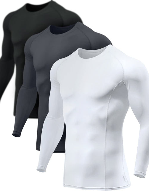 Load image into Gallery viewer, Men'S UPF 50+ Long Sleeve Compression Shirts, Water Sports Rash Guard Base Layer, Athletic Workout Shirt
