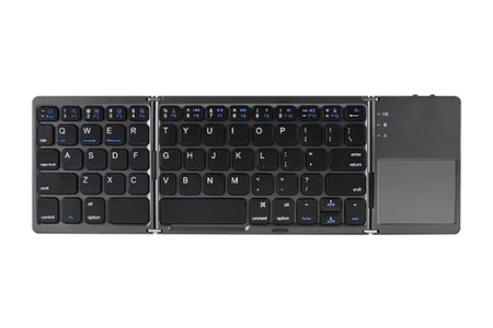 Portable Foldable Folding Keyboard Mini Wireless Bluetooth Keyboard Touchpad Keyboard for Windows Android IOS Tablet Ipad Phone