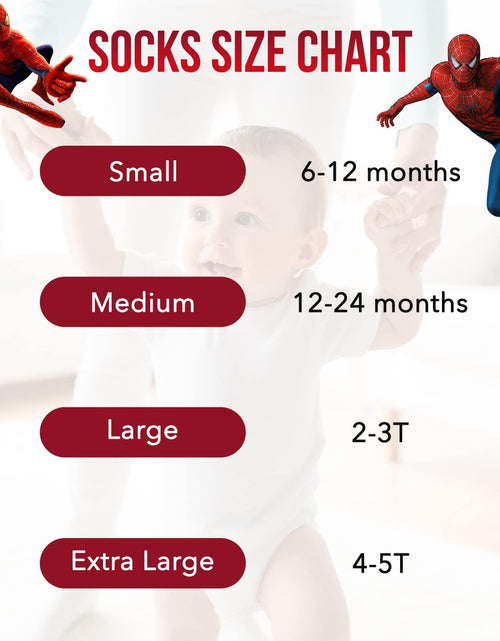 Load image into Gallery viewer, Spiderman Grip Socks, Socks for Toddler Boys, 10 Pack, Spider Man Toddler Gripper Socks, Amazing Spiderman Variety Pack
