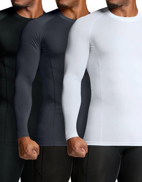 Load image into Gallery viewer, Men'S UPF 50+ Long Sleeve Compression Shirts, Water Sports Rash Guard Base Layer, Athletic Workout Shirt
