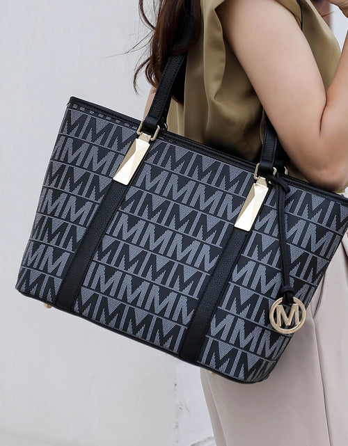 Load image into Gallery viewer, Alexy Women'S Tote Bag, Small Tote Bag, Pouch Purse &amp; Wristlet Wallet Bag 4 Pcs Handbag Set by Mia K - Light Blue
