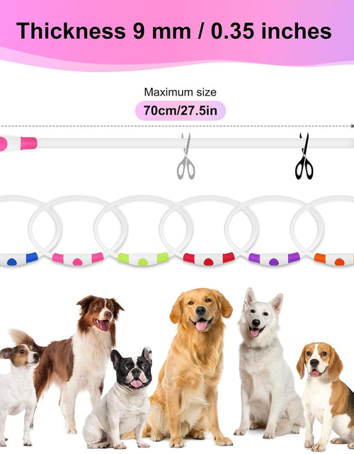 Load image into Gallery viewer, Light up Dog Collars - Waterproof LED Dog Collar, Glow in the Dark Pet Collars, TPU Cuttable Lighted Puppy Collar Lights for Small Medium Large Dogs (Pink)
