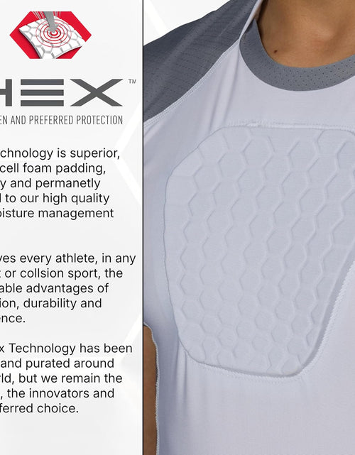 Load image into Gallery viewer, HEX Chest Protector, Heart Guard Sternum Protection Padded Shirt for Baseball, Football, Lacrosse and Goalies Youth and Adult Sizes
