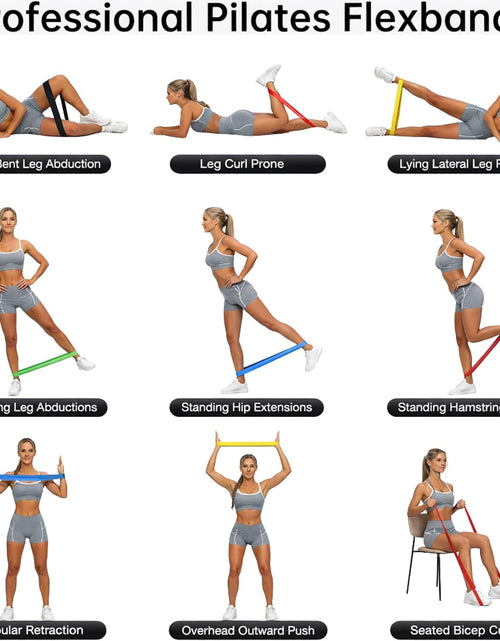 Load image into Gallery viewer, Fittest Pro by  Resistance Bands for Legs and Butt, Fabric Exercise Loop Bands Yoga, Pilates, Rehab, Fitness and Home Workout, Strength Bands for Booty
