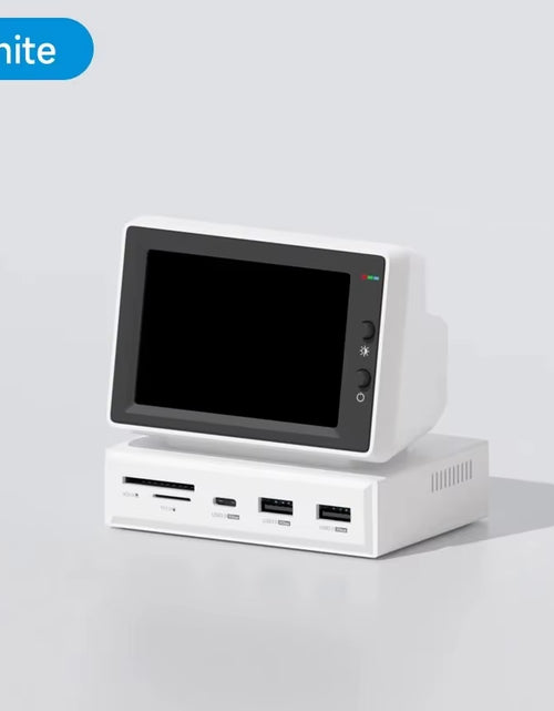Load image into Gallery viewer, 3.5Inch IPS Mini Screen AIDA64 Mini PC CPU RAM HDD Data Monitor Display Sub Screen with USB C Hub for Laptop PC Macbook
