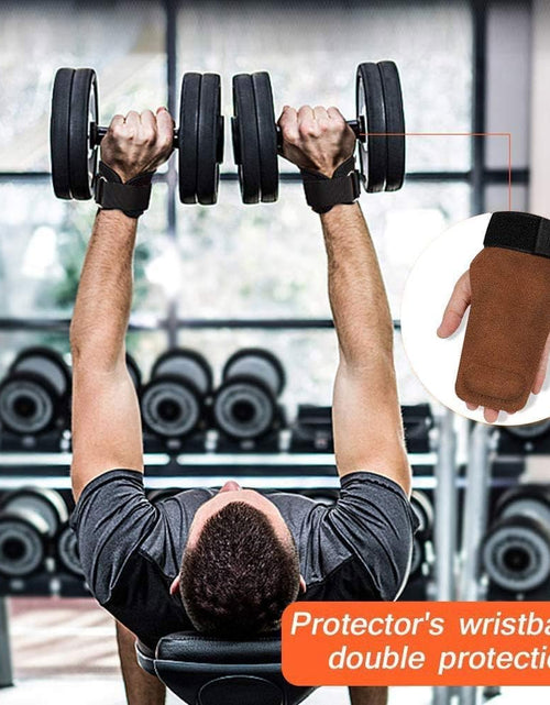 Load image into Gallery viewer, Wrist Straps for Weightlifting for Maximum Grip Support - Lifting Deadlift Strap &amp; Weight Lifting Grips Gloves for Working Out Pull up Deadlifting &amp; Shrugs
