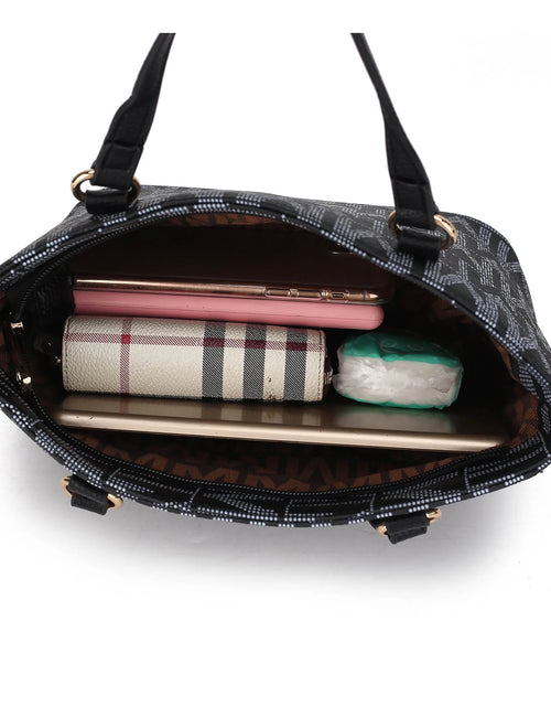 Load image into Gallery viewer, Alexy Women'S Tote Bag, Small Tote Bag, Pouch Purse &amp; Wristlet Wallet Bag 4 Pcs Handbag Set by Mia K - Light Blue
