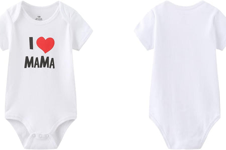 Baby Bodysuit Short Sleeve One-Piece Newborn Baby Clothes for Baby Boy and Girls