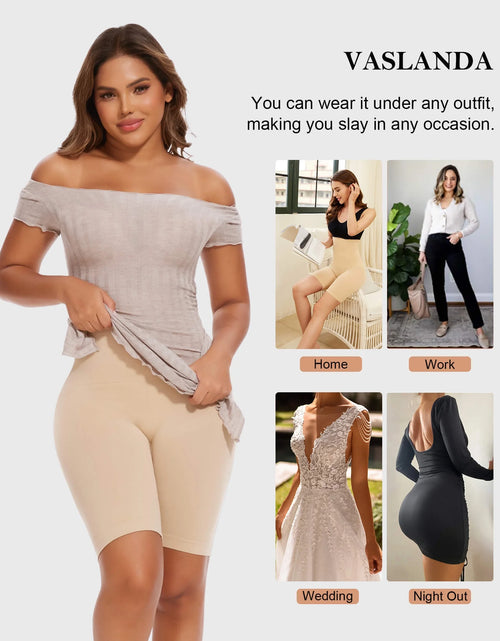 Load image into Gallery viewer, 2 Packs De Shorts Moldeadores De Control De Abdomen Faja Moldeadora Para Mujer De Cintura Alta Adelgazante De Muslos
