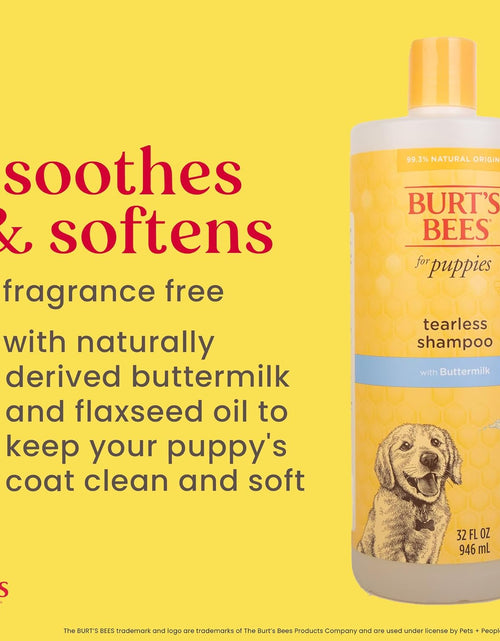 Load image into Gallery viewer, Tearless Puppy Shampoo with Buttermilk, 32Oz | Puppy &amp; Dog Shampoo | Cruelty Free, Paraben &amp; Sulfate Free Shampoo, Natural Shampoo for Dogs, Dog Wash, Dog Soap, Pet Shampoo
